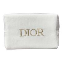 DIOR paprastas modernus klasikinis spausdintas džinsinis audinys baltas kosmetikos dėklas nešiojamas 18*9*11cm balta