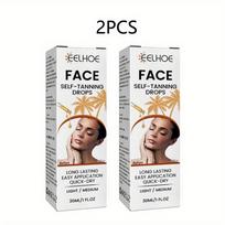 Veido tamsinamasis serumas „Sunless Facial Darkening Serum“ tamsiai kviečių bronzinis vakarinis serumas