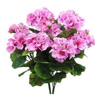 2 vnt. 12,6 colio dirbtinės pelargonijos gėlės, atsparios UV spinduliams, neaustinės dirbtinės gėlės pelargonijos sodui, terasai, vazai, stalo puošmenai rožinė