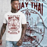 Muay Thai T-shirt Thai boxing Sak Yant deity Tattoo Thai Boxer Martial Art tee 2XL