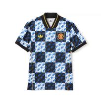 Adidas Originals Manchester United FW25 FC Lifestyler Logotipas V formos iškirptė Trumpomis rankovėmis Futbolo marškinėliai Vyriški Viršutiniai drabužiai JN2813 L
