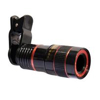 20x ilgo fokusavimo mobiliojo telefono objektyvas 8x 12x HD priartinantis monokulinis telefono fotoaparatas Len Išorinis klipas telefono teleskopo objektyvas, skirtas iPhone Android