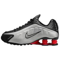 Nike Shox R4 Black Metallic Silver Women Sneakers AR3565-011 36.5