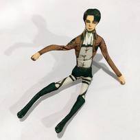 Anime Attack on Titan Rivaille Ackerman Eren Jaeger Cosplay Doll Plush Stuffed Dolls Abstract Wire Skeleton Halloween Prop