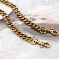 Aliumininė grandinėlė rankinei sidabrinė auksinė metalinė grandinėlė 13mm Dizainerio peties rankinės grandinėlės pakeitimas Priedai Metalinė furnitūra 120cm 100cm