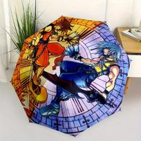 Kingdom Hearts, Sora vs. Riku-themed, Eight-ribbed, Self-folding Umbrella Is Suitable for Everyday Outdoor Use and Is An Ideal Gift for Frie