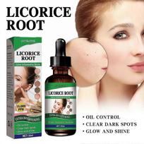 Licorice Face Serum for Brightening & Hydration  Reduces Dark Spots, Wrinkles, Acne Marks & Enlarged Pores  Anti-Aging, Skin Tone Evening, Moisturizin