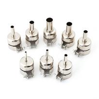 8 pcs 3/4/5/6/7/8/10/12mm Heat Gun Nozzle Kit / Nozzle Set For 850 Series Station Stainless Steel Soldering Repair Tools