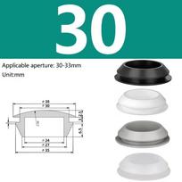 Snap-on Silicone Rubber Cap 15mm 16mm-60mm T Type Hole Plug Cover Blanking End Caps Seal Plugs Soft Black/White/Gery/Translucent Black
