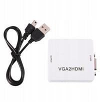 Konwerter Mini Vga Na Hdmi 1080P Adapter Vga2Hdmi