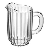 PC Striped Drink Pitcher Transparent Cold Water Kettle Practical Juice Jug  Living Room 1350 ML
