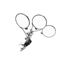 5/10/15X Jeweller's Eye Loupe Clip-On Pocket Magnifier Magnifying Glass  Watch Repair Three lenses