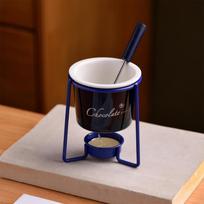 With Fork Fondue Cup Detachable Candle Pot Multi-function Ceramic Mug  Christmas Celebration balta