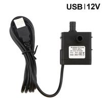 DC 5V/12V/24V USB Mini Water Pump Hydroponic Cooling Circulating Aquarium Pet Drinking Water Silent Brushless Submersible Pump USB 12V