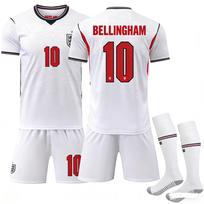 2026 m. FIFA Pasaulio taurė Anglija Namų #10 BELLINGHAM Sportinis Treniruočių Džersio Rinkinys su Kojinėmis Paaugliams Vaikams Suaugusiems Individualus Vardas Futbolo Rinkiniai 16