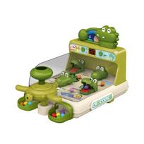 Cartoon Crocodile Table Games Toys Pinball Shooting Machine Score Shooting Target Children Desktop Games Toys with Lights Music