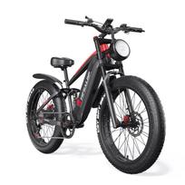 TIFGALOP ES28 Elektrinis dviratis 1000W, 26  Kalnų dviratis su nuimama 48V22Ah baterija, Maksimalus nuvažiuojamas atstumas 45-90 km, Pilna pakaba 26 Inch raudona