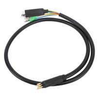 Electric Bike Motor Extension Cable M6 Male 9 Pin Waterproof Extension Cable for Front Rear Hub Motor Conversion Kit 66cm