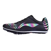 Li Ning Track Sprint Spikes Neslystantys Kvėpuojantys Lengvi Žemo profilio Bėgimo Bateliai Unisex Batai Juodi LJJO114-1 36⅓