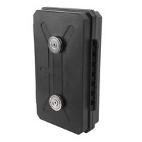 Magnetic Key Box Under Car Concealed Holder Tool Storage Organizer for Security Labels Door and Car Keys 19x12.5x4.7cm