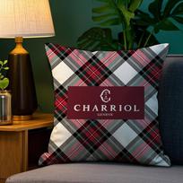 French C-Charriol Pillow Case Plush Fabric Soft Double Sided Print Home Sofa High Quality Cushion Cover Throw 12x12Inch