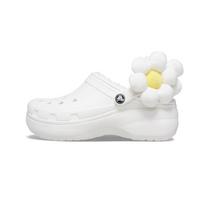 Crocs EVA Classic Cloud Warm Cotton Embellishment Hole Shoes Women's Color 38-39 balta