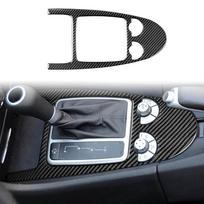 Tikra minkšta anglies pluošto apdailos lipdukas Automobilio centrinio valdymo pavarų perjungiklis Mercedes Benz SLK R171 2004 2005 2006 2007 2008 2009 2010