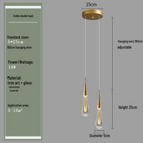 NuFeng Minimalist Waterdrop Pendant Light