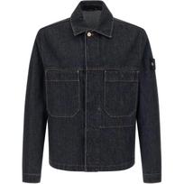Stone Island vientos spalvos kišenė paslėptas sagos ilgomis rankovėmis striukė Vyriškos striukės L1S144100006S00J7-VJ201 XL