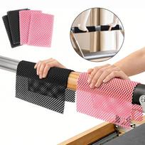 4x Pilates Reformer Nonslip Traction Pads Foldable Grip Mats Home Gym Lightweight Workout Exercise