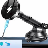 UYUXIO Dashboard Magnetic Wireless Car Phone Charger Adapter 15W Windshield Car Phone Holder for 16 15 14 Pro Max 12 juoda