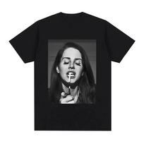 Singer Lana Del Rey Print T Shirt UNISEX Women Fashion Hip Hop Streetwear Harajuku Summer Short Sleeve Plus Size T Shirt Unisex XL