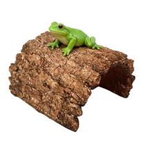 Gecko Hides Resin Cave Shelter Tortoise Shelter for Bearded Dragon Leopard Turtle Frog Geckos Reptiles Amphibians Aquarium Tank