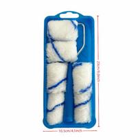 8Pcs 2Inch Fabric Paint Roller Set HighDensity Includes Tray for Efficient Painting on Walls Ceilings Renovation
