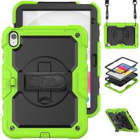 Case for iPad 11 (A16)2025/iPad 10th 10.9 2022, shockproof, and includes a lanyard žalia