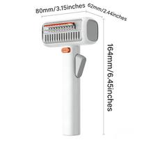 2 in1 Dog Shedding Brush Self-Detangling Professional Hair Remover Pet Grooming Comb for Cats Puppy Horse Doodle Bathing Washing balta