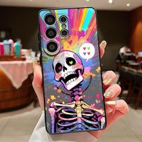 Colorful Skeleton Pattern Case For Samsung S26 Edge S25 FE S24 Plus S23 S22 Ultra A15 A16 A17 A35 A36 A37 A54 A55 A56 A57 5G Magnetic Matte Cover Samsung S23 FE juoda