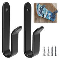 2pcs Horizontal Snowboard Wall Racks, Wall Mount Clips Space Saving Design Storage Hanger Display Rack SKi Board Storage 2pcs juoda