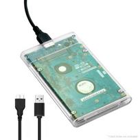 2,5 colio 6TB USB 3.0 6Gbps SATA mobiliojo kietojo disko dėklo adapteris nešiojamiesiems kompiuteriams skaidri