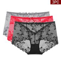 3vnt/komplektas Moteriškos apatinės kelnaitės Seksualios kelnaitės moteriškos apatinės kelnaitės Vienspalvės kelnaitės Intymūs moteriški apatiniai 1XL-4XL 1XL