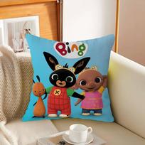 B-Bing Rabbit Cushion Cover Pillowcase Upholstery Sofa Throw Pillow Home Decor Pillowcas 16x16Inch