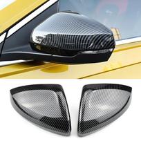 Anglies pluošto dangteliai šoniniams galinio vaizdo veidrodėliams, skirti VW Polo Mk6 AW GTI 2018-