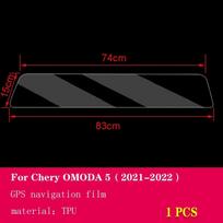 Chery OMODA 5 - Automobilio GPS navigacijos apsauginė plėvelė LCD ekrano TPU apsauginis lipdukas Anti-scratch Montavimo priedai Navigation Film