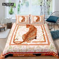 Home Living Luxury 3D Gold Leopard Bedding Set Bohemia Duvet Cover Pillowcase Queen And King Eu/Us/Au/Uk Size Comforter Bedding EU Single(135*200cm)3pcs