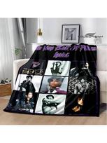 Dainininkas Prince'as Purple Rain Antklodė Flanelinė Antklodė Minkšta Ir Patogi Antklodė Namų Kelioninė Antklodė Gimtadienio Dovana 75X95CM pilka spalva