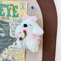 Cute Little Dog Plush Pendant Keychain Doll 9cm