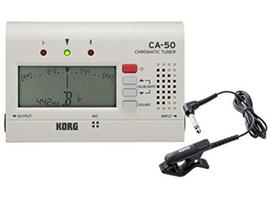 KORG Chromatinis tiuneris su kontaktiniu mikrofonu rinkinys CA-50 + CM-300-BK