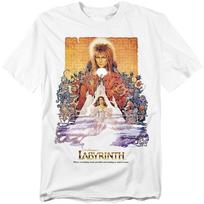 Labyrinth Filmo Plakatas 100% Medvilnės Marškinėliai Vyriški Marškinėliai Viršus S-3XL, Baltas S