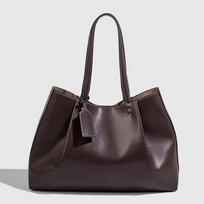 Trendy Retro City Tote Bag: Stylish, Versatile, High-Capacity Handbag 31x11x12cm kava