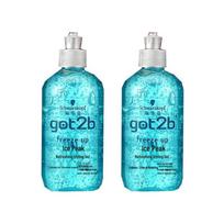 Schwarzkopf GOT2B Ice Peak Refreshing Styling Gel Twin Pack